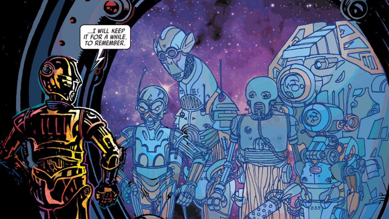 Illustration for article titled La verdadera razón de por qué el brazo de C-3PO era rojo en Star Wars: The Force Awakens